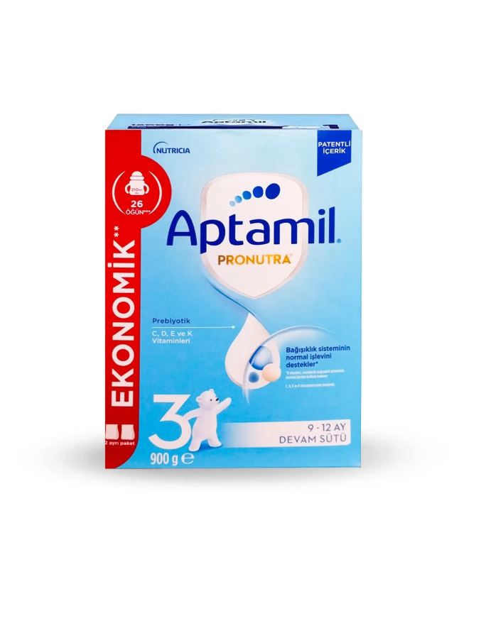 Aptamil Pronutra 3 Devam Sütü 900 gr - Ekonomik Paket- 9-12 Ay Bebekler İçin Ekonomik Paket - Meliya Kozmetik