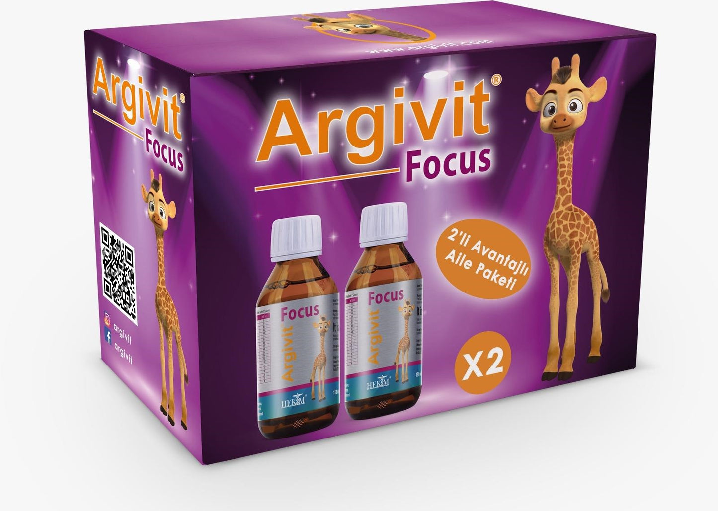 Argivit Focus Şurup 150 ml - 2'li Avantajlı Aile Paketi - Meliya Kozmetik