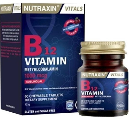 Nutraxin B12 Vitamin 60 Tablet - Meliya Kozmetik