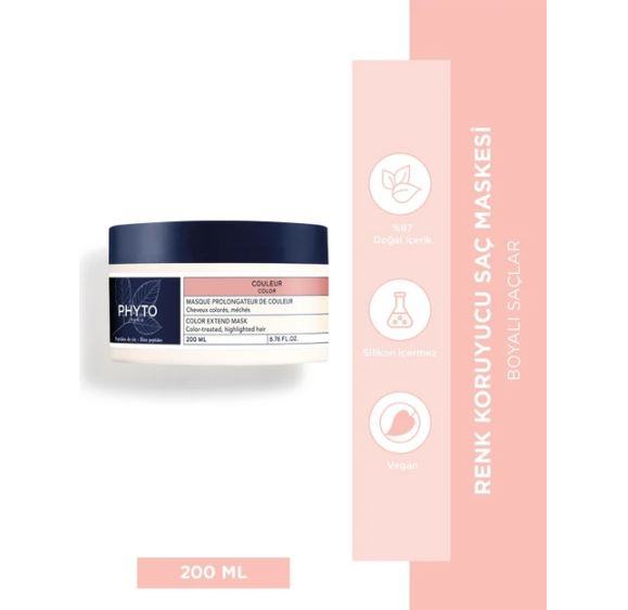 Phyto Color Extend Mask Boyalı Saçlar İçin 200 ml - Meliya Kozmetik