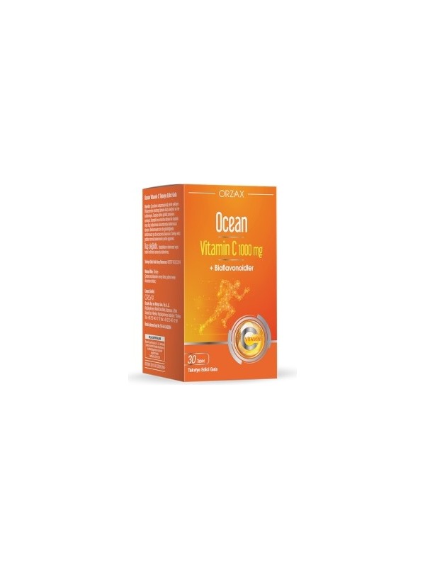 Ocean Vitamin C 1000 Mg Gıda Takviyesi 30 Tablet - Meliya Kozmetik