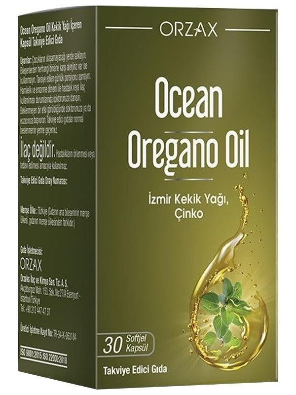 Ocean Oregano Oil Takviye 30 Kapsül - Meliya Kozmetik