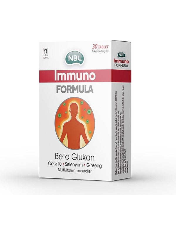 NBL Immuno Formula Selenyum Beta Glukan Gıda Takviyesi 30 Tablet - Meliya Kozmetik