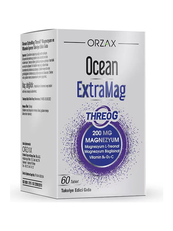 Ocean Extramag Threog 200 mg Gıda Takviyesi Tablet 60'lı - Meliya Kozmetik