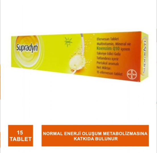 Supradyn Koenzim Q10 15 Efervesan Tablet - Meliya Kozmetik