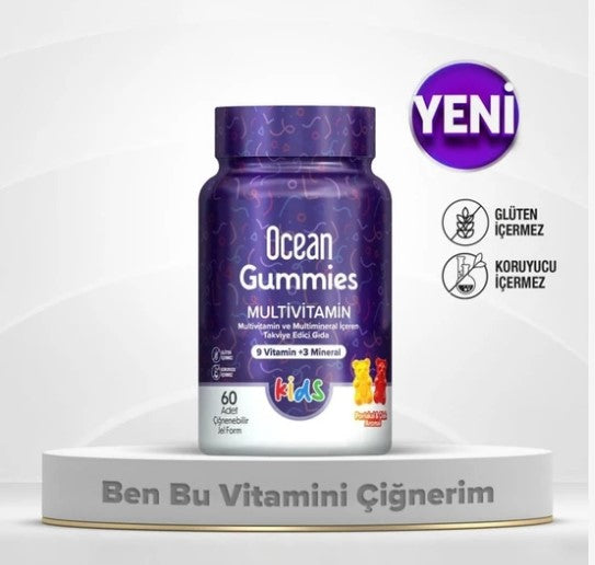 Ocean Gummies Multivitamin 60 Çiğnenebilir Jel Form - Meliya Kozmetik