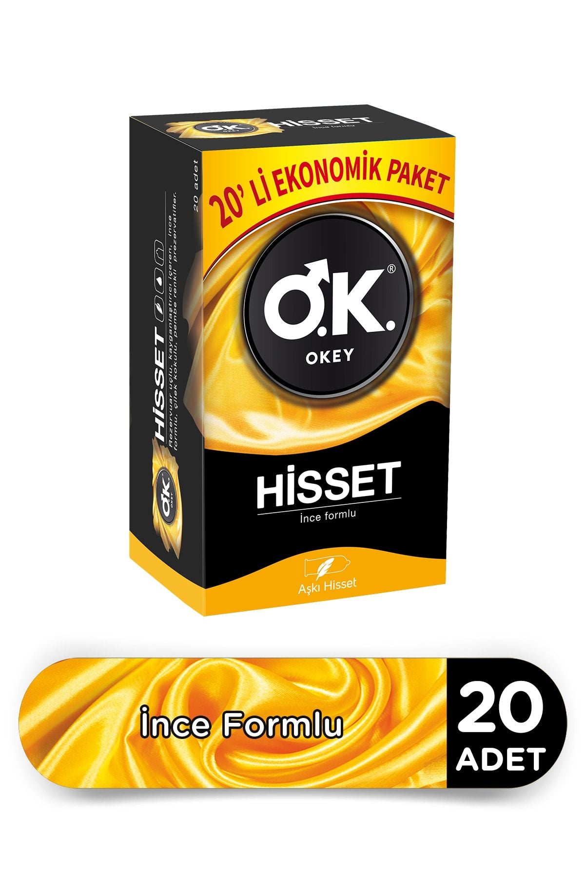 Okey Prezervatif Hisset 20li - Ekonomik - Meliya Kozmetik