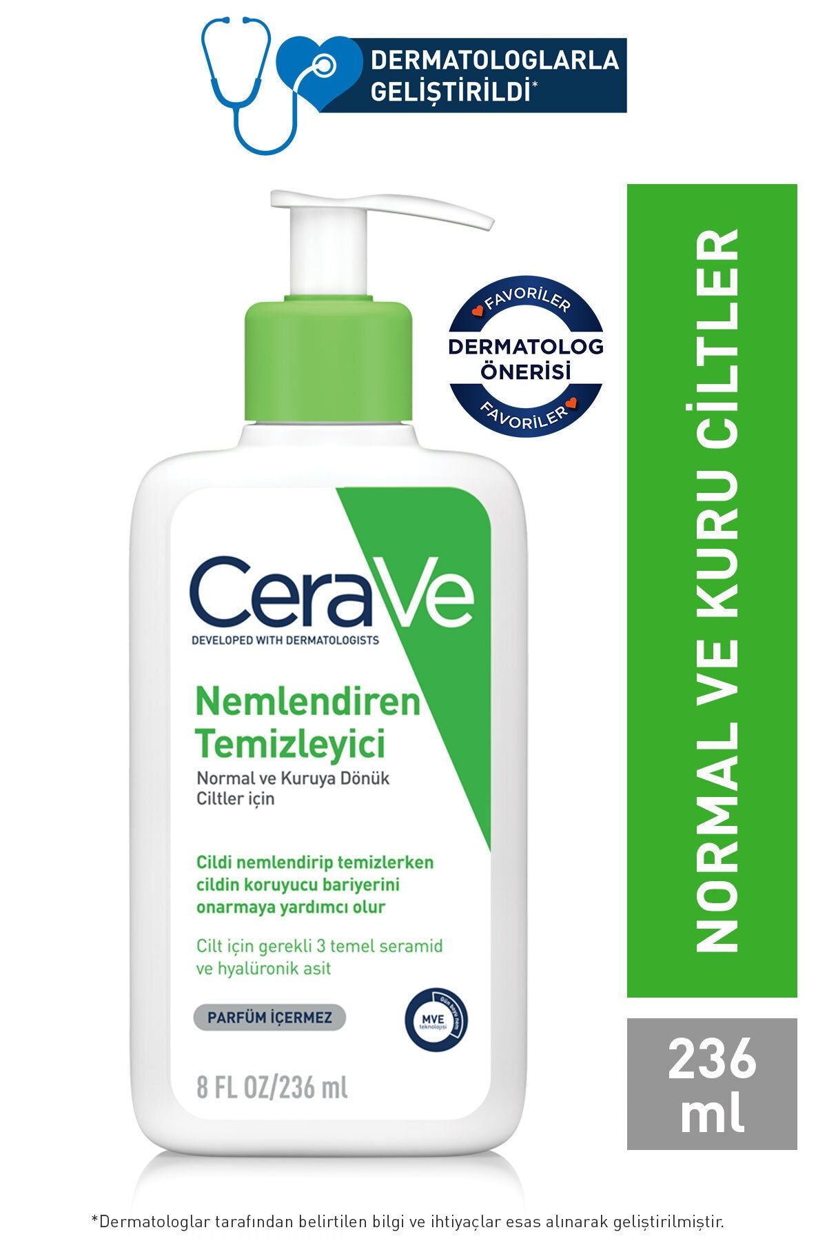 Cerave Nemlendiren Temizleyici 236 ml - Meliya Kozmetik