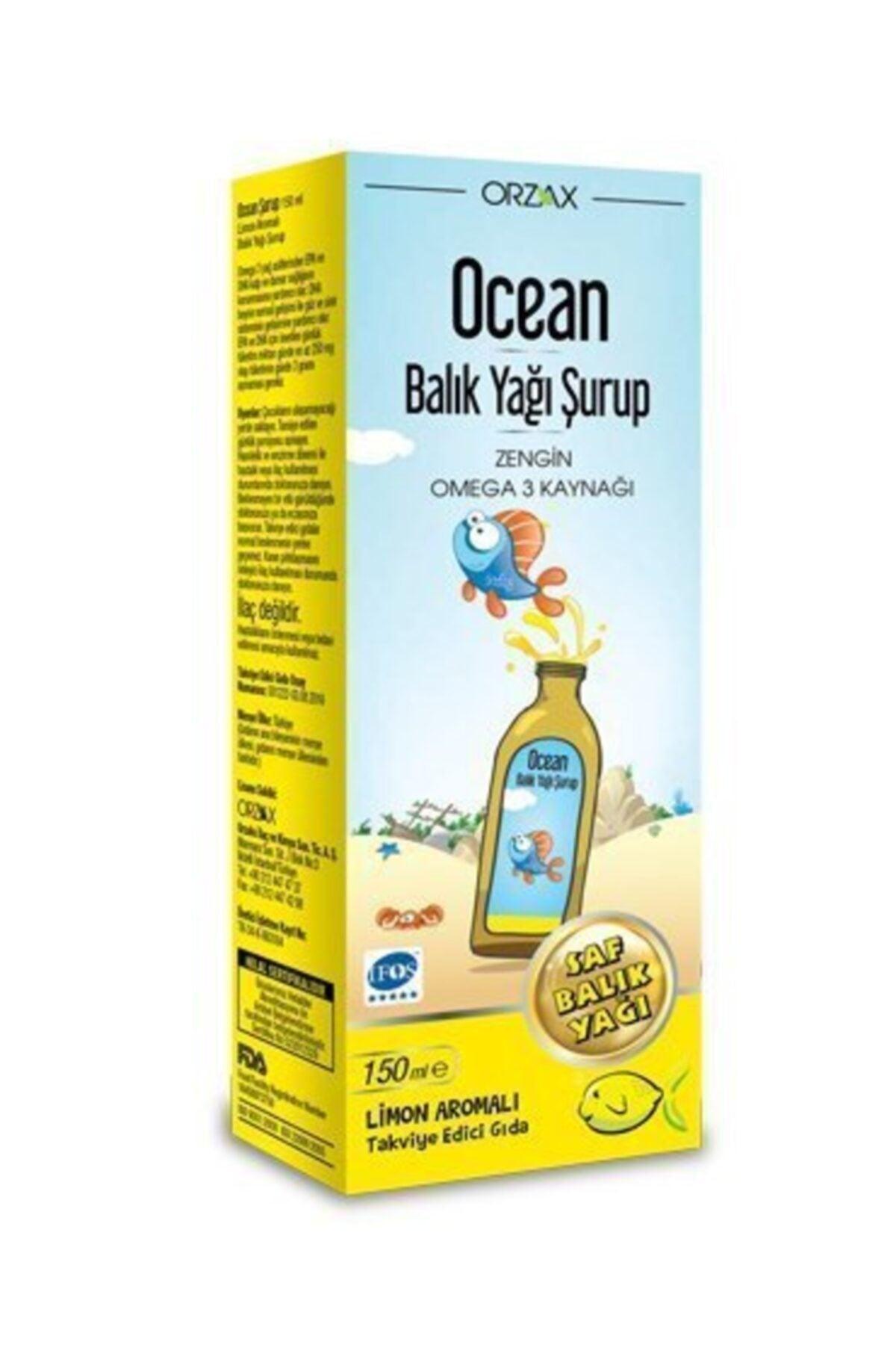 Ocean Omega 3 Limonlu Balık Yağı Şurubu 150 ml - Meliya Kozmetik