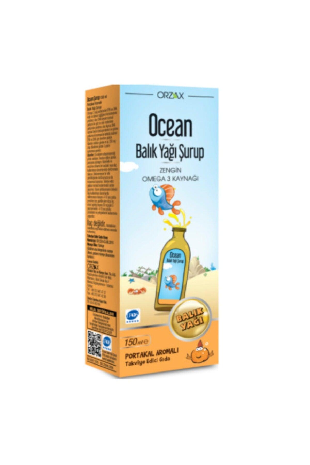 Ocean Omega 3 Portakallı Balık Yağı Şurubu 150 ml – Çocuklar İçin Lezzetli Omega 3 Desteği - Meliya Kozmetik