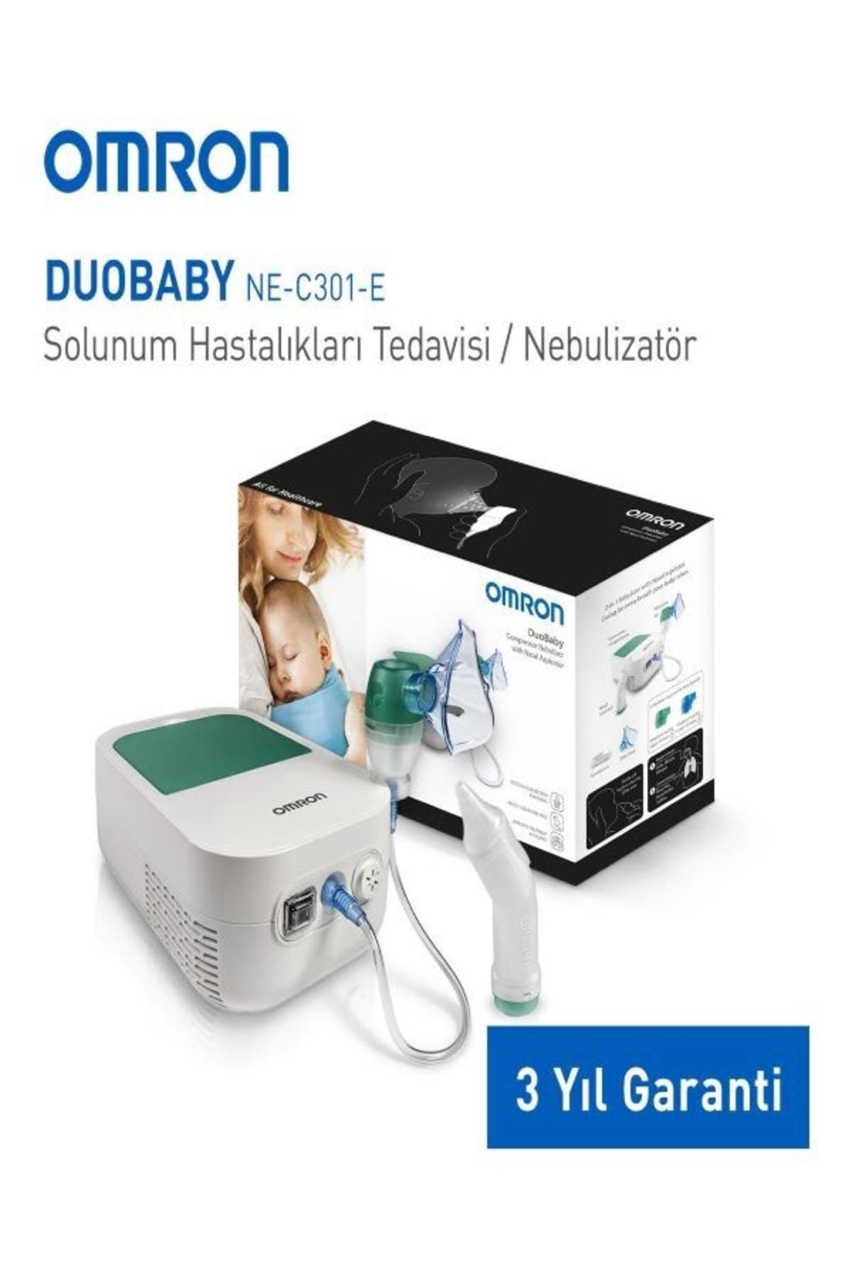 Omron Duobaby Nazal Aspiratörlü Kompresörlü Nebulizatör - Meliya Kozmetik