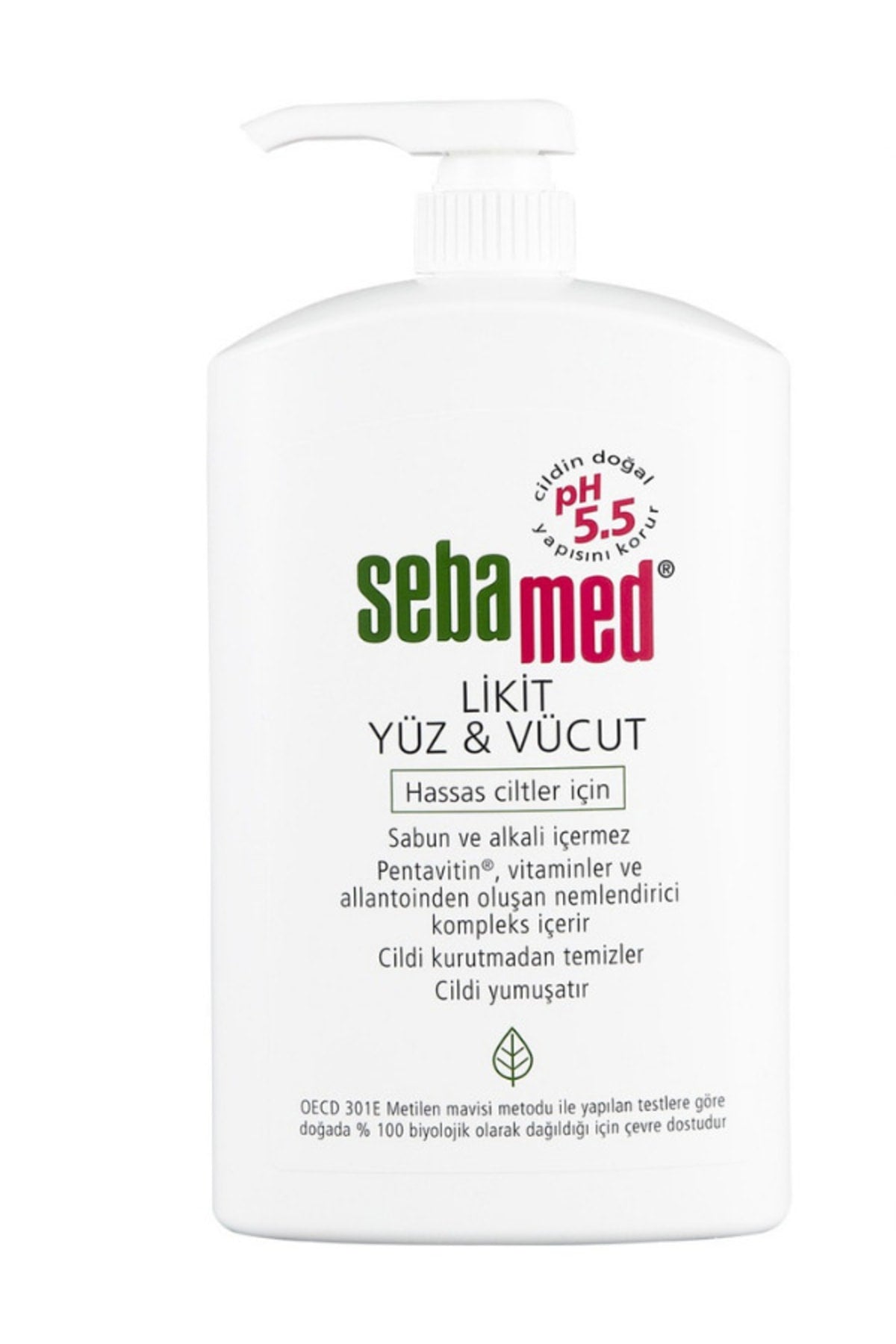 Sebamed Likit Yüz ve Vücut Temizleyici 1000 ml – pH 5.5 Dengeli, Hassas Ciltlere Özel Temizlik - Meliya Kozmetik