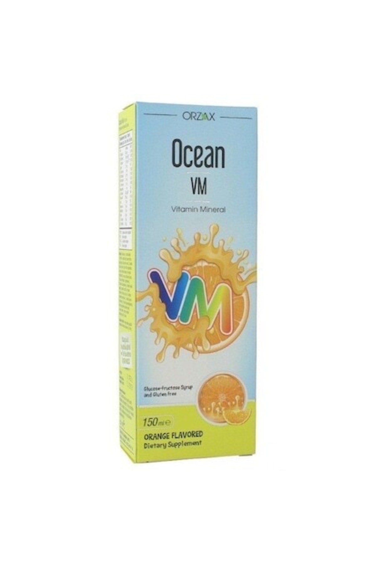 Ocean Vitamin Mineral VM Şurup Portakal Konsantreli 150 ml - Meliya Kozmetik