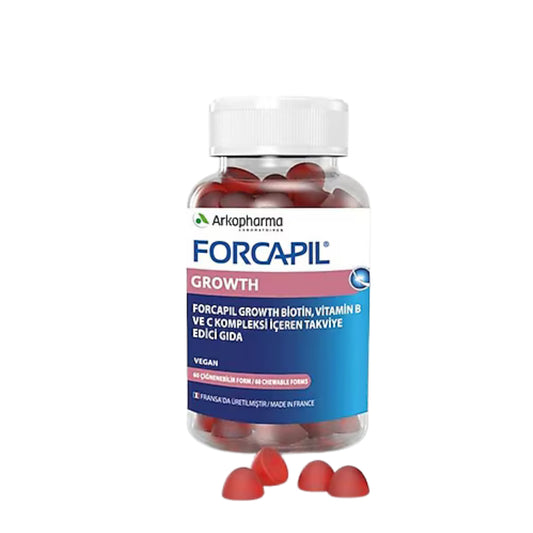 Forcapil Growth 60 Gummies – Saç Uzamasını Destekleyen Çiğnenebilir Takviye