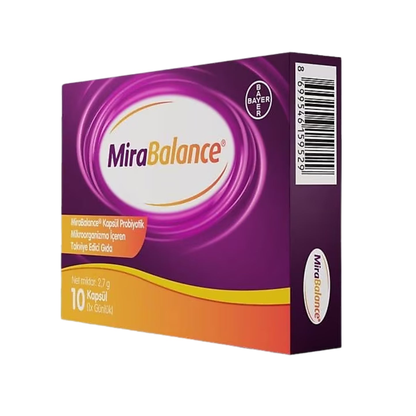 Mirabalance Probiyotik 10 Kapsül – Yetişkinler İçin Bağırsak Florası Desteği