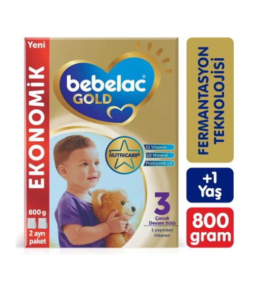 Meliya Kozmetik Bebelac Gold 9 ay üzeri bebek sütü 800 gram ekonomik paket