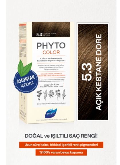 Phyto Color Saç Boyası 5.3 Açık Kestane Dore