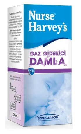 Meliya Kozmetik Nurse Harveys bebekler için gaz damlası gaz giderici multivitamin 20 ml kutu
