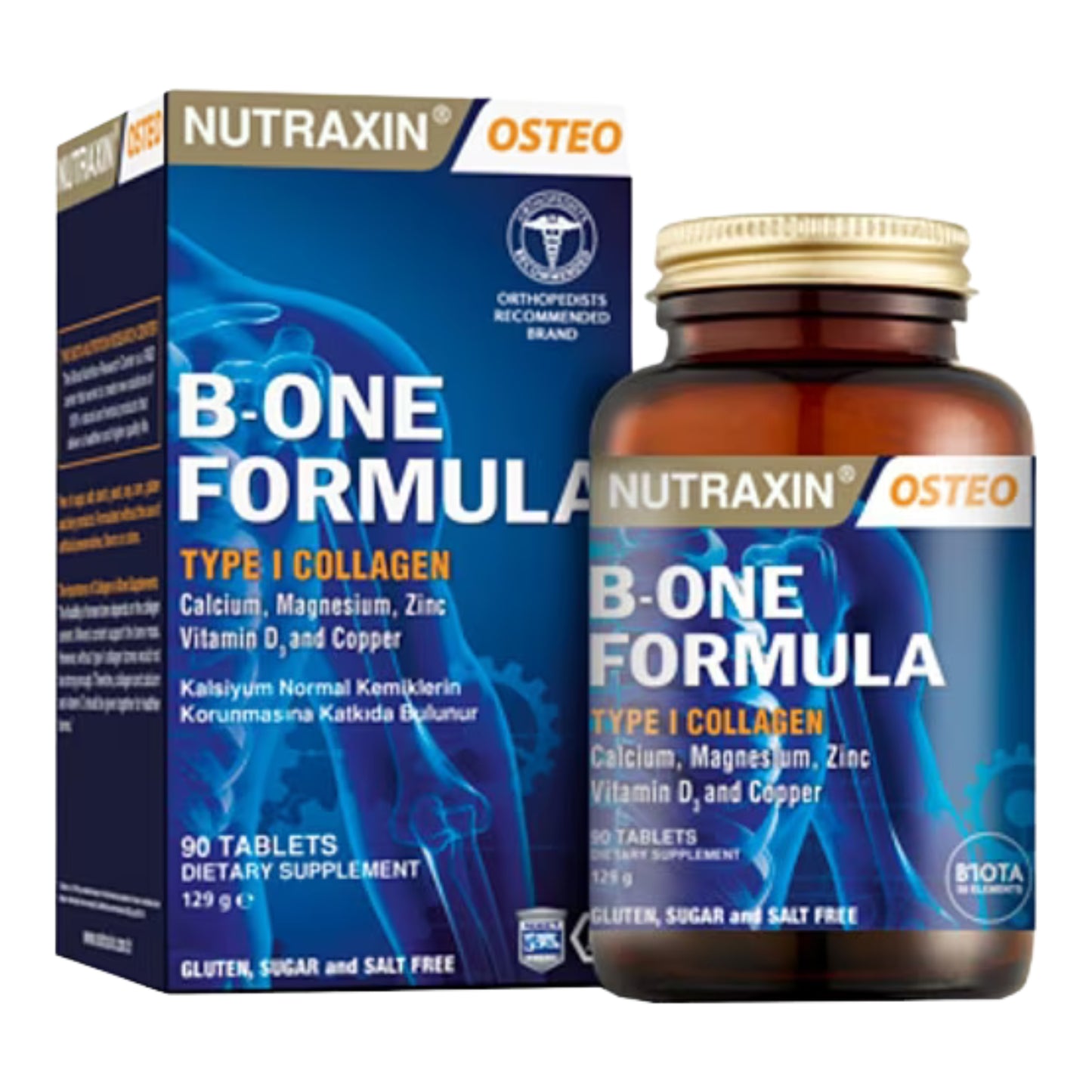 Nutraxin B-One Formula 90 Tablet – B Vitamin Kompleksi ile Enerji ve Sinir Sistemi Desteği - Meliya Kozmetik