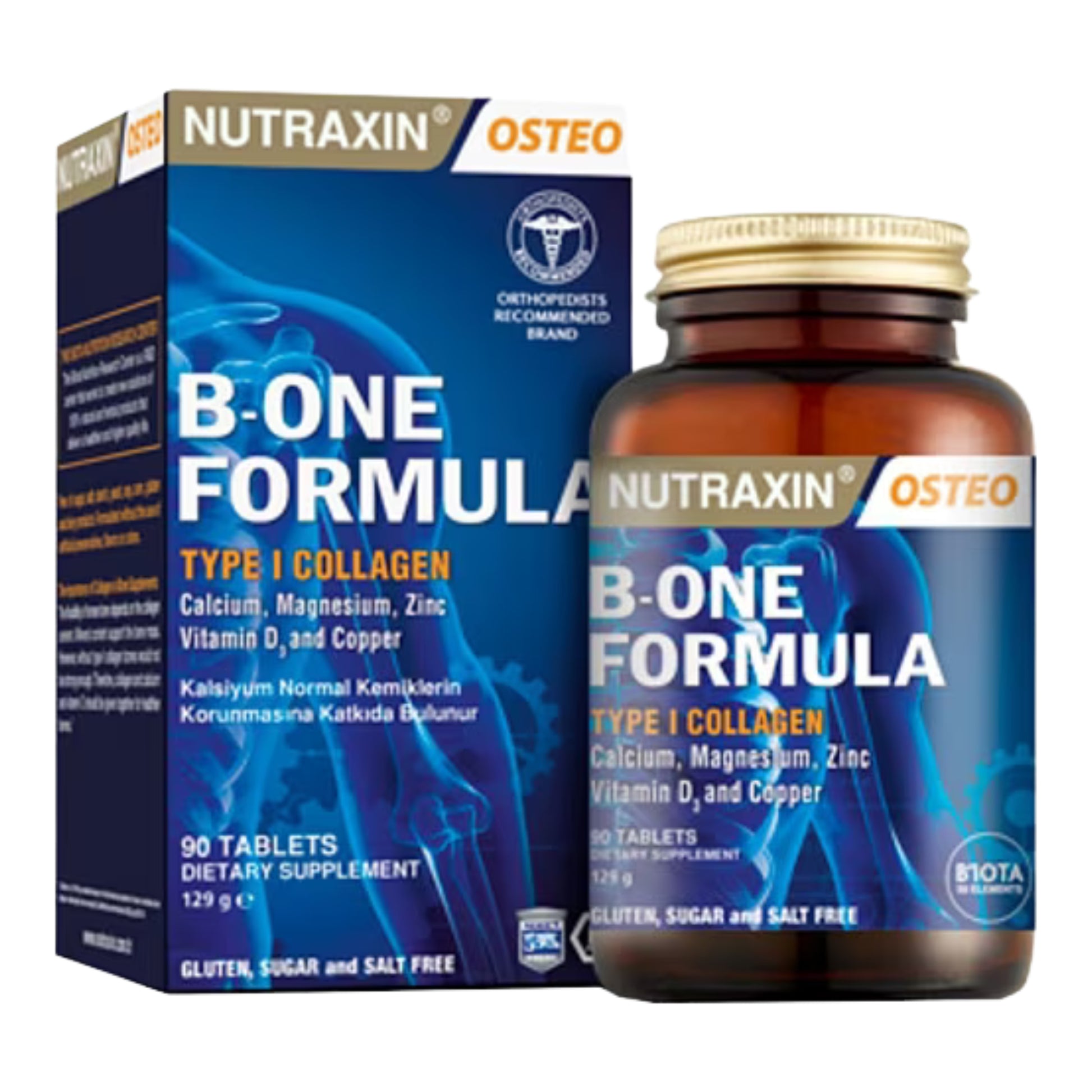 Nutraxin B-One Formula 90 Tablet – B Vitamin Kompleksi ile Enerji ve Sinir Sistemi Desteği - Meliya Kozmetik