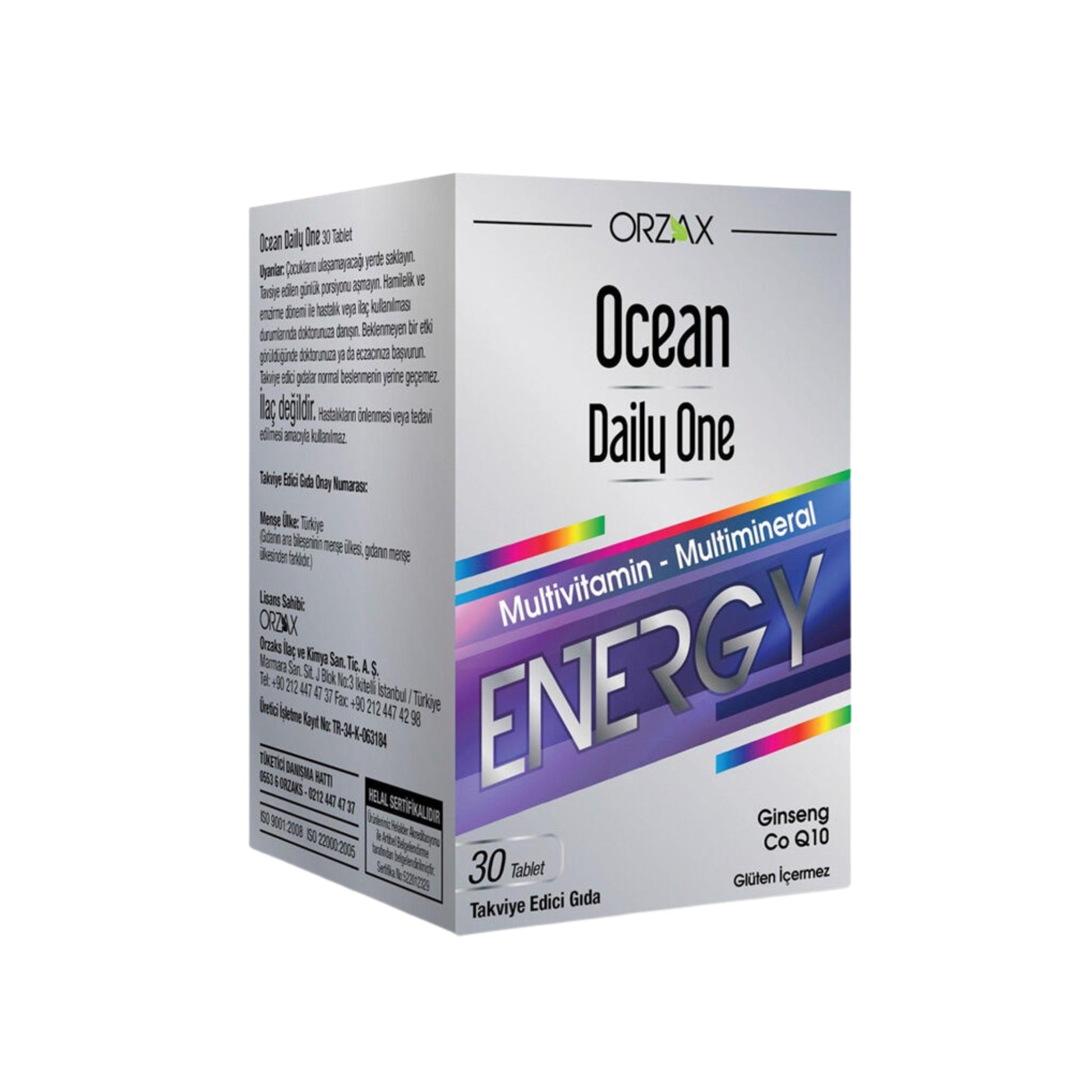 Ocean Daily One Energy 30 Tablet – Günlük Enerji ve Zindelik İçin Multivitamin Takviyesi - Meliya Kozmetik