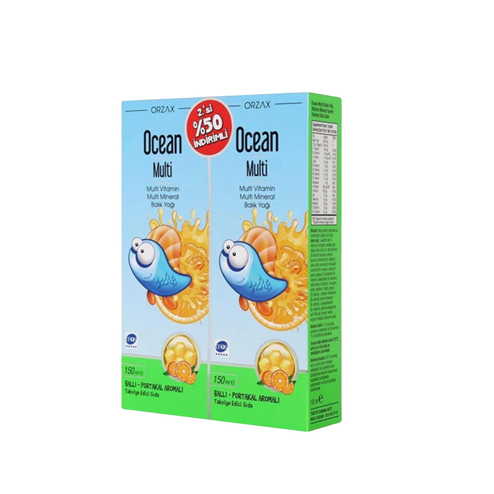 Meliya Kozmetik çocuklar için omega 3 şurup ballı portakal aromalı balık yağı paketi