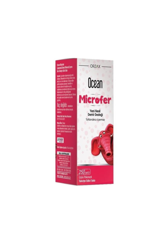 Meliya Kozmetik Ocean Microfer Demir Takviyesi Şurup 250 ml, sağlık için vitamin desteği
