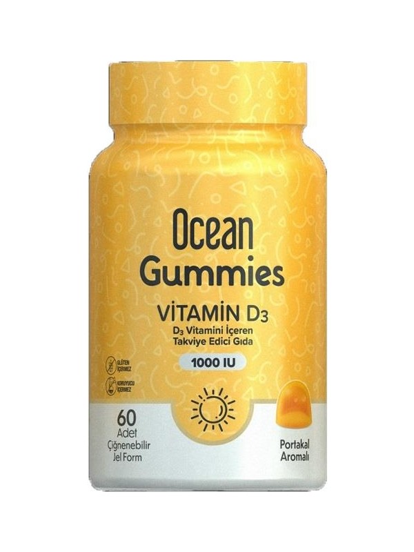 Ocean Gummies Vitamin D3 60 Çiğneme Form - Meliya Kozmetik