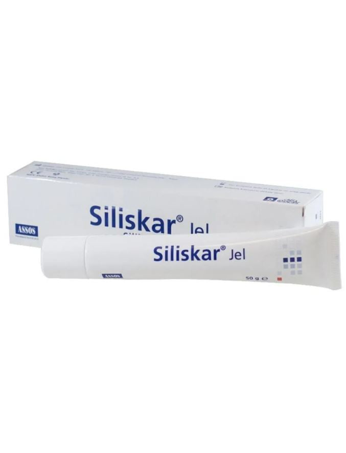 Meliya Kozmetik Siliskar Jel leke tedavisi için jel beyaz tüp ve kutu ambalajı