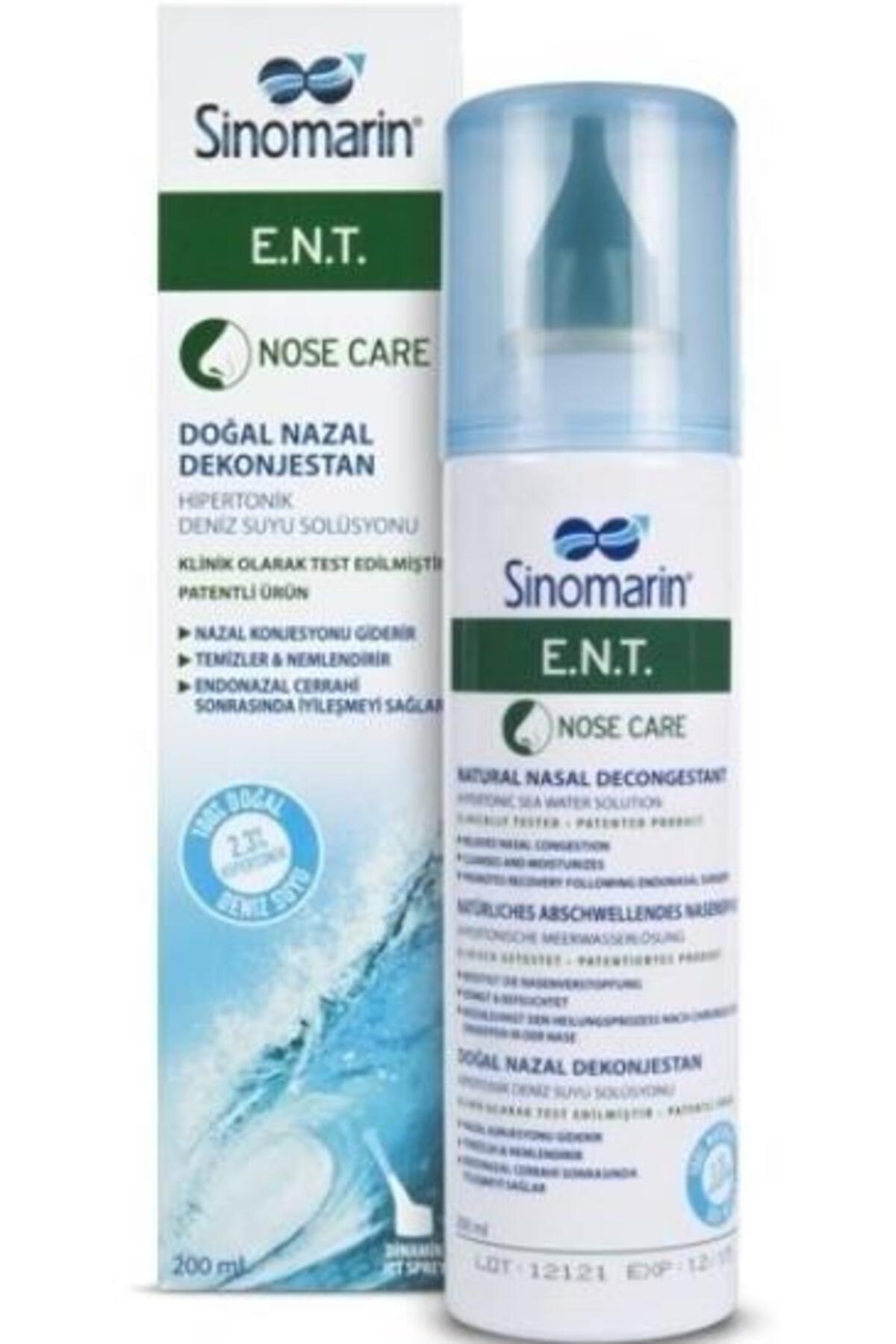 Meliya Kozmetik Sinomarin E.N.T. doğal nazal dekonjestan burun tıkanıklığına karşı sprey 200 ml