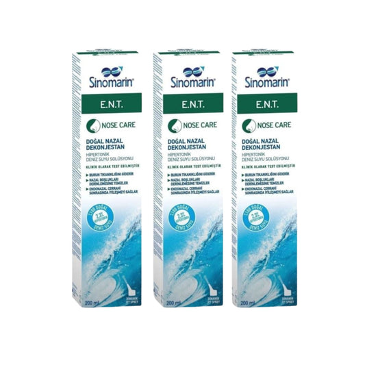 Sinomarin E.N.T. - Deniz Suyu Spreyi 200 Ml 3 adet