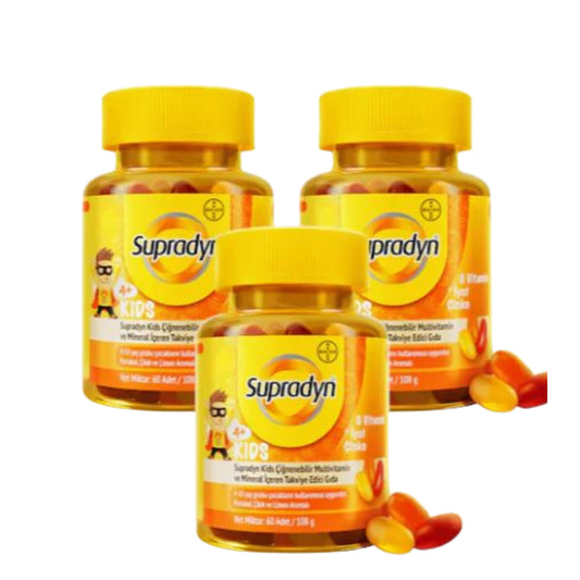 Supradyn Kids 60 Tablet 3 Adet Çocuklar İçin Bağışıklık Destekleyici Vitamin