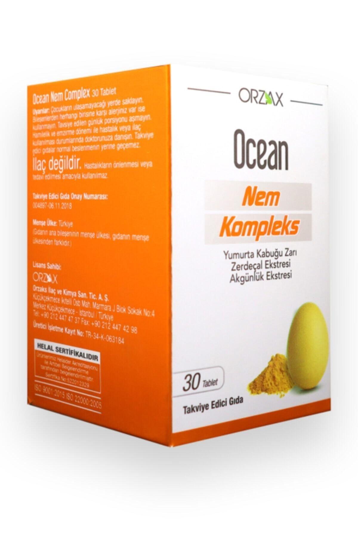 Ocean Nem Kompleks Takviye Edici Gıda 30 Tablet - Meliya Kozmetik