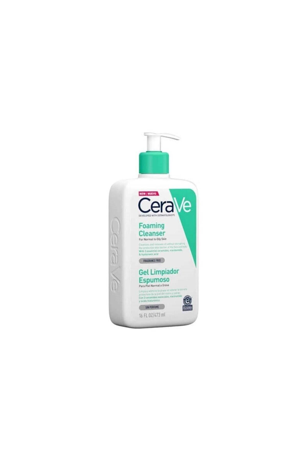 CeraVe Foaming Cleanser Normal & Yağlıya Dönük Ciltler Için 473 ml - Meliya Kozmetik