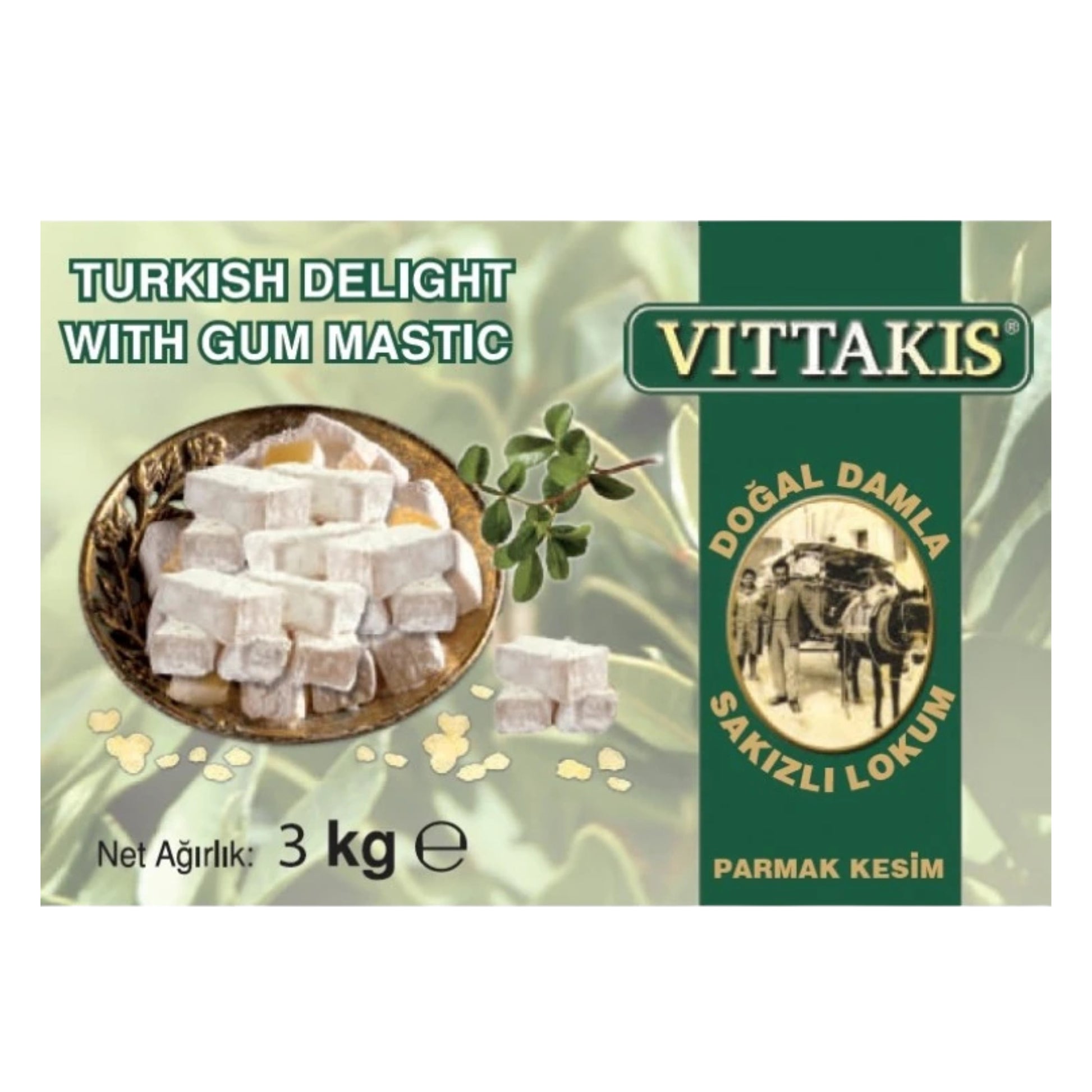 Meliya Kozmetik parmak kesim lokum 3 kg paket doğal sakızlı tatlı